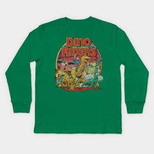 Dino-Riders The Adventure Begins 1988 Kids Long Sleeve T-Shirt